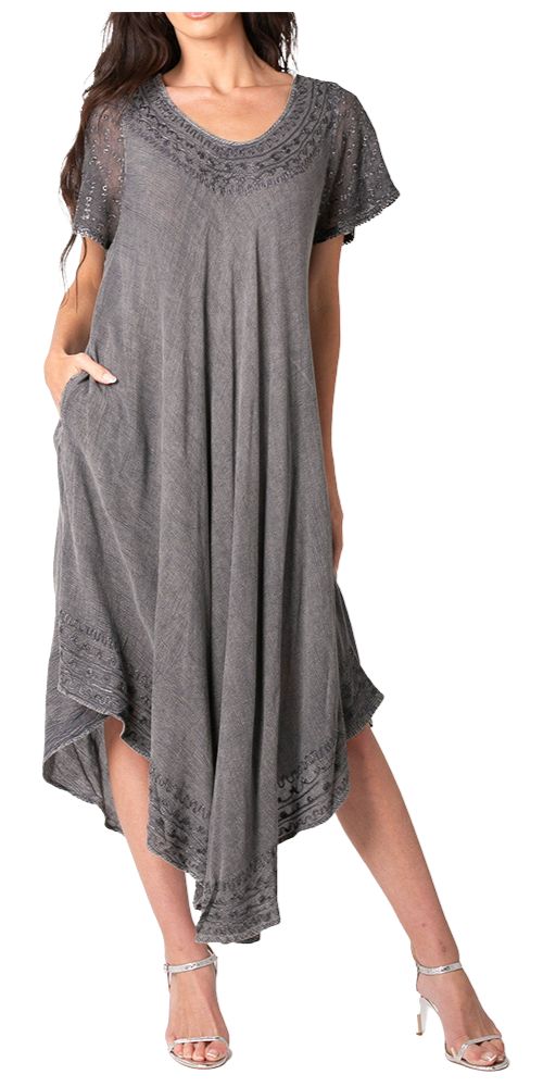 Women’s Relaxed Embroidered Caftan Dress