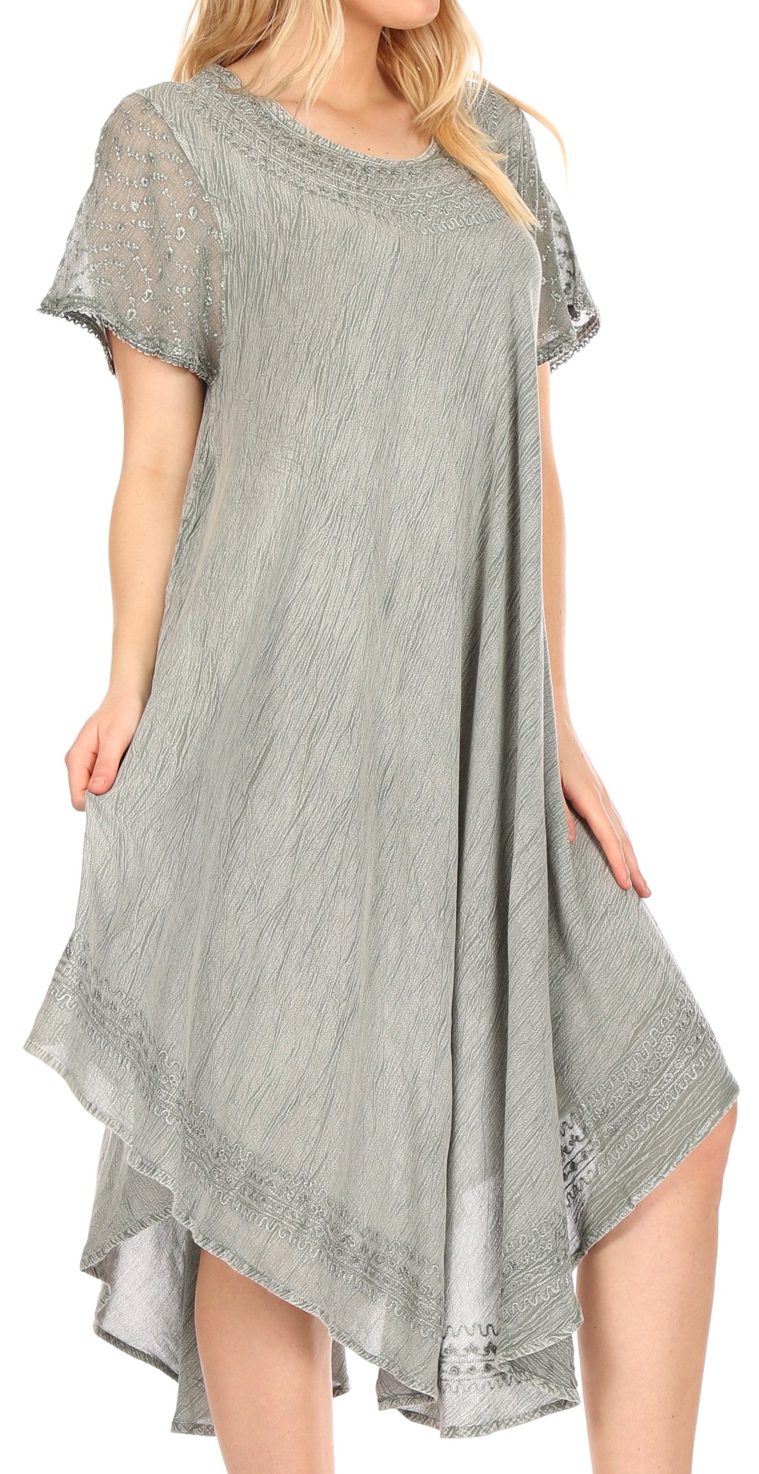 Women’s Relaxed Embroidered Caftan Dress