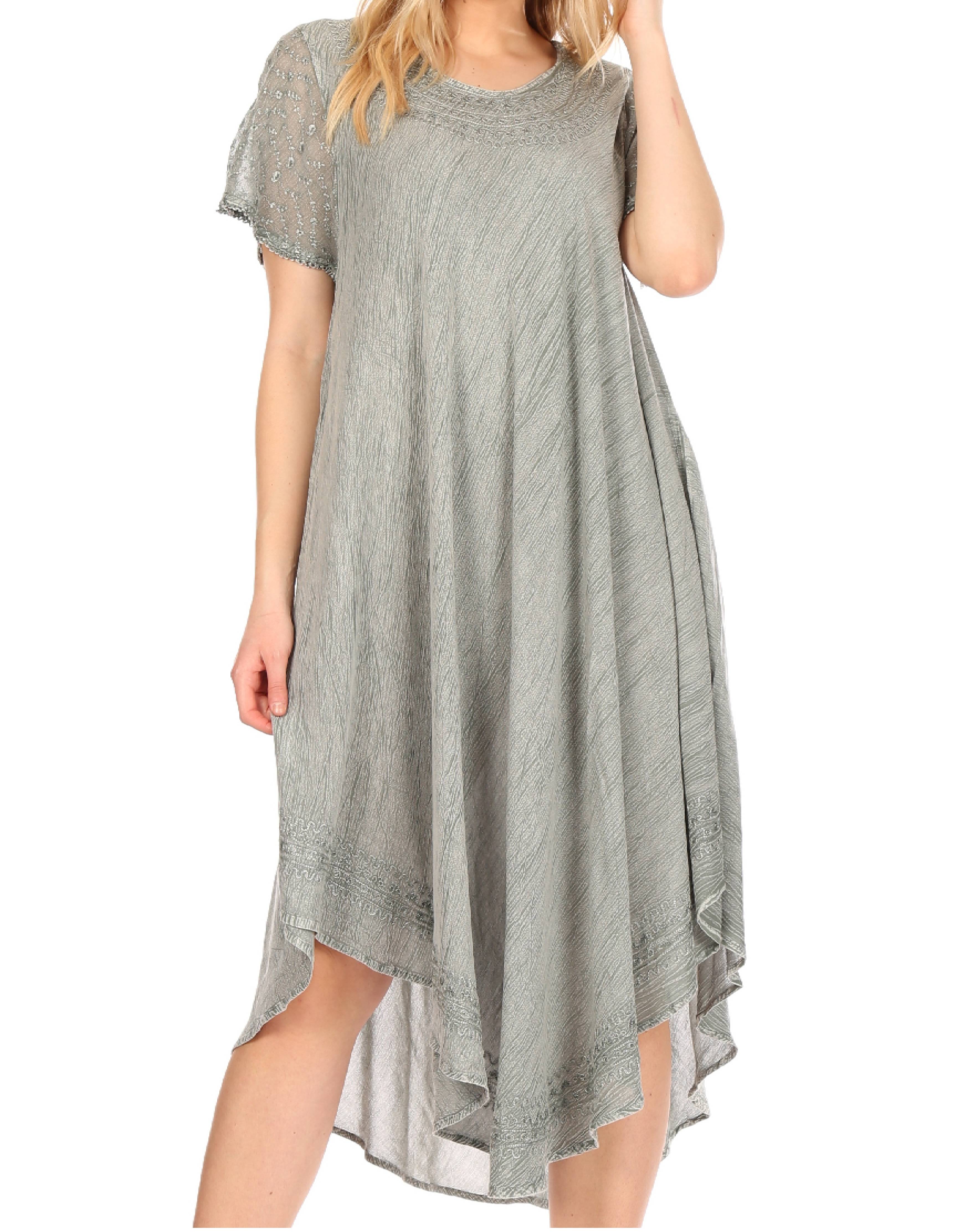 Women’s Relaxed Embroidered Caftan Dress