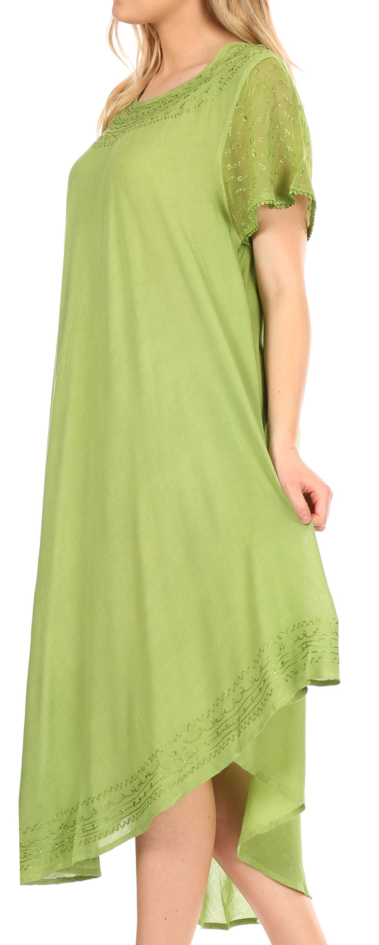 Women’s Relaxed Embroidered Caftan Dress