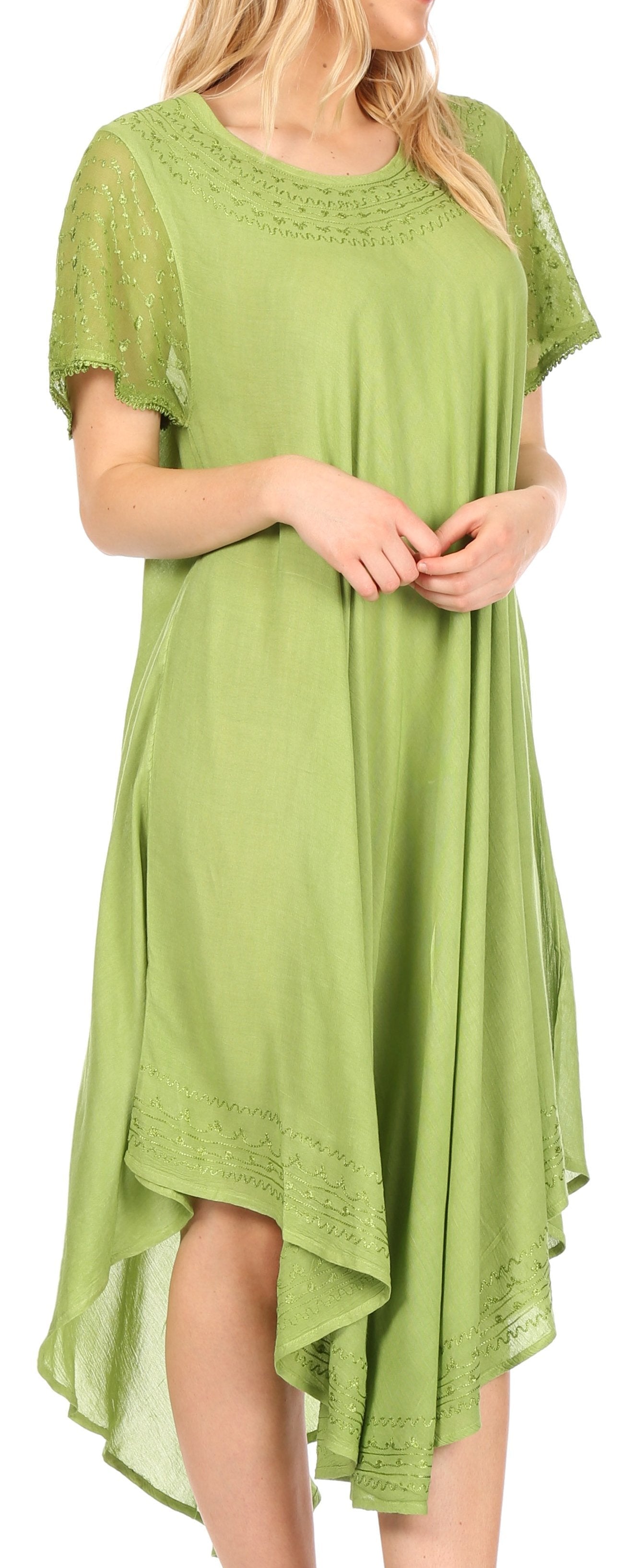 Women’s Relaxed Embroidered Caftan Dress
