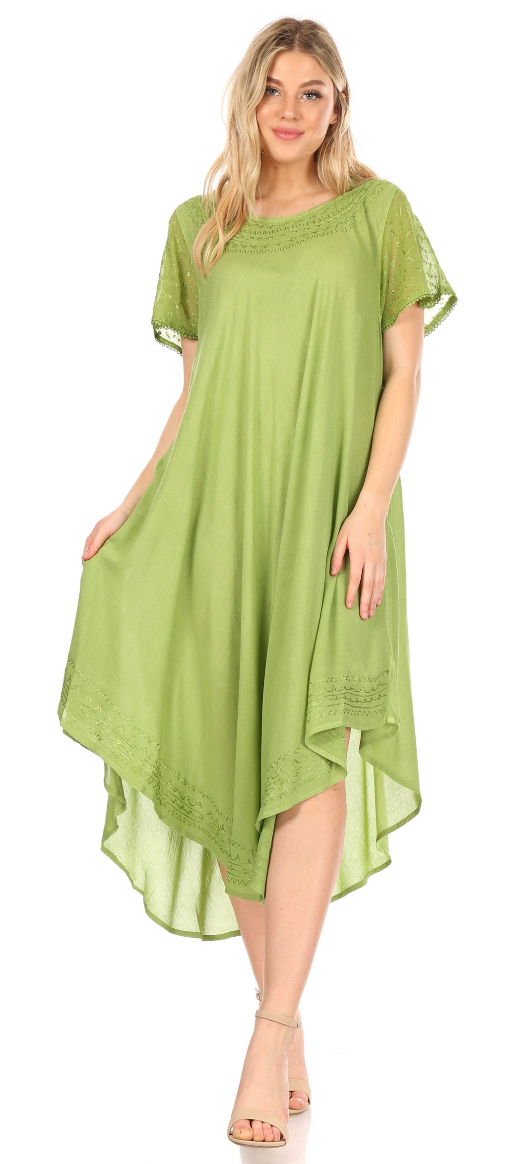 Women’s Relaxed Embroidered Caftan Dress