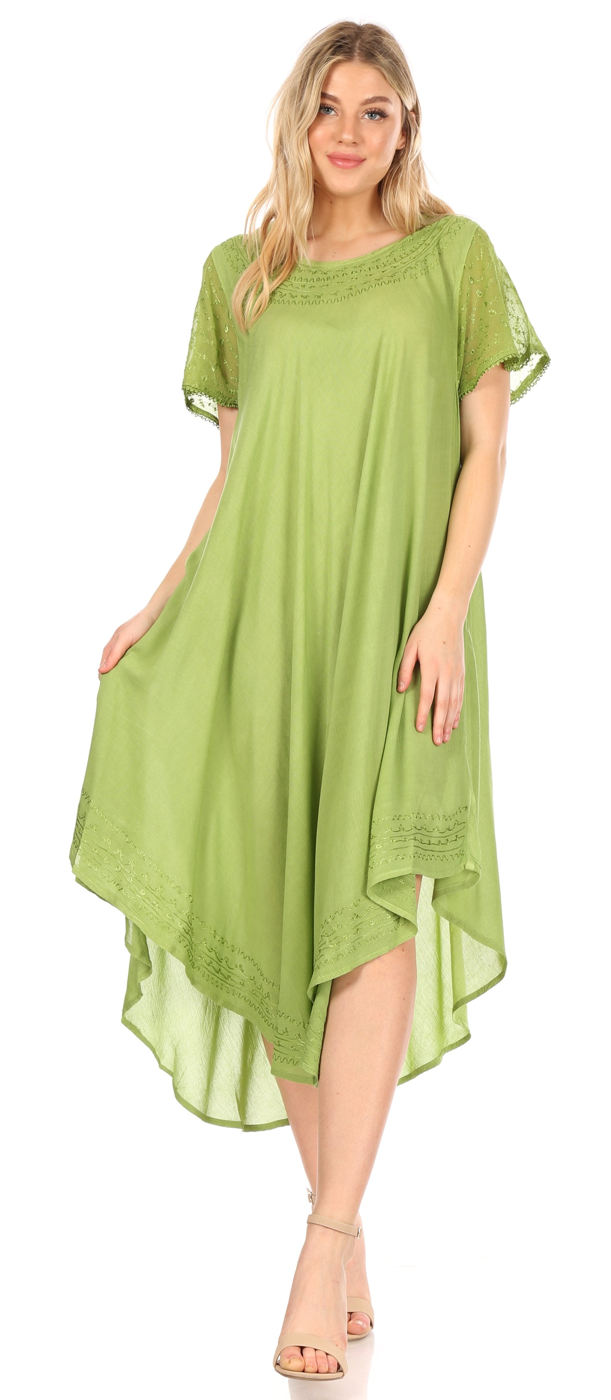 Women’s Relaxed Embroidered Caftan Dress