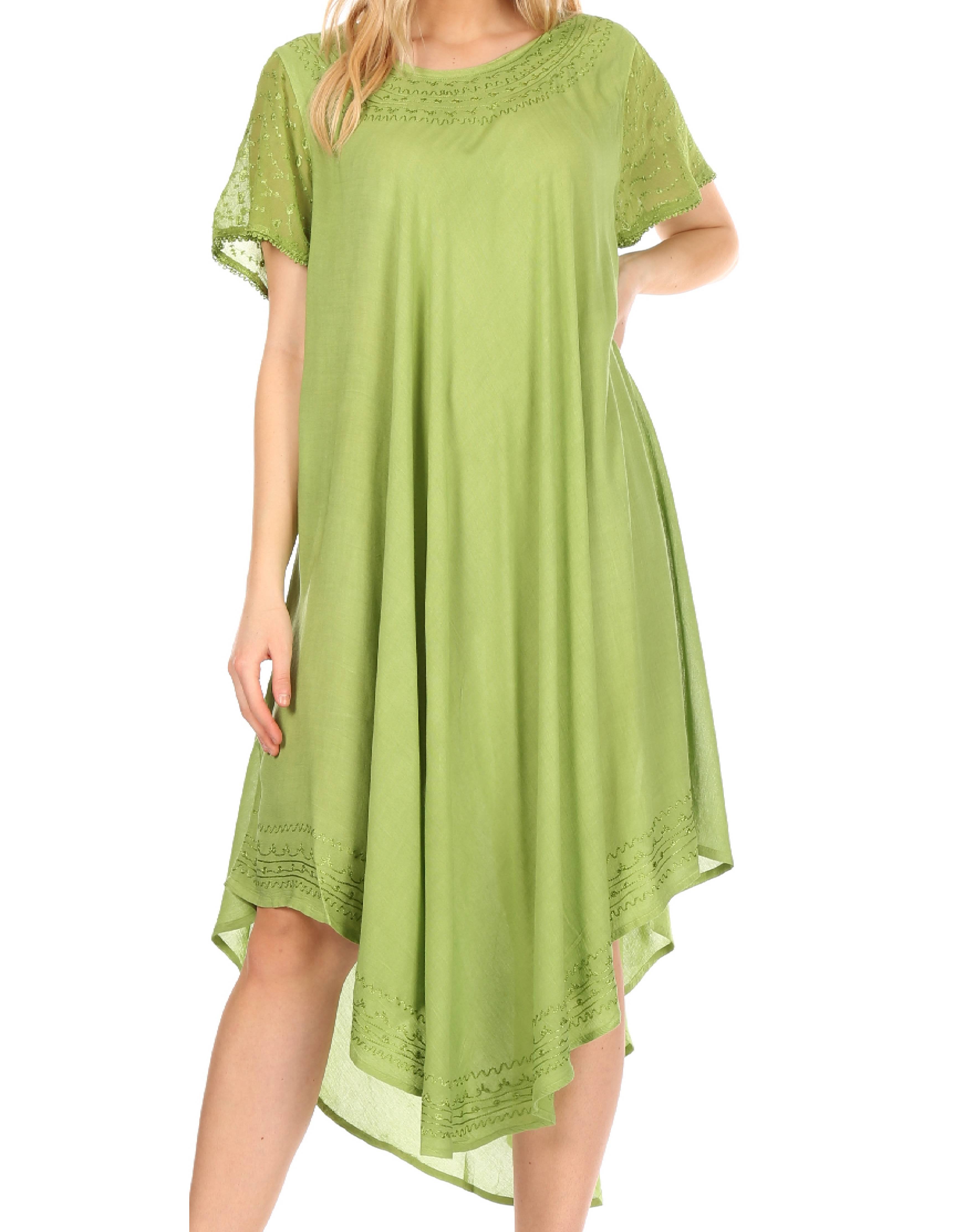 Women’s Relaxed Embroidered Caftan Dress
