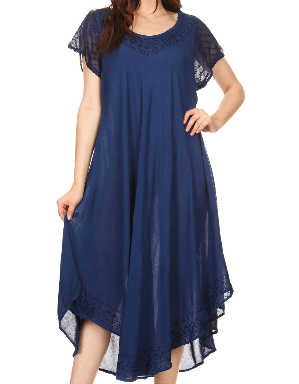 Women’s Relaxed Embroidered Caftan Dress
