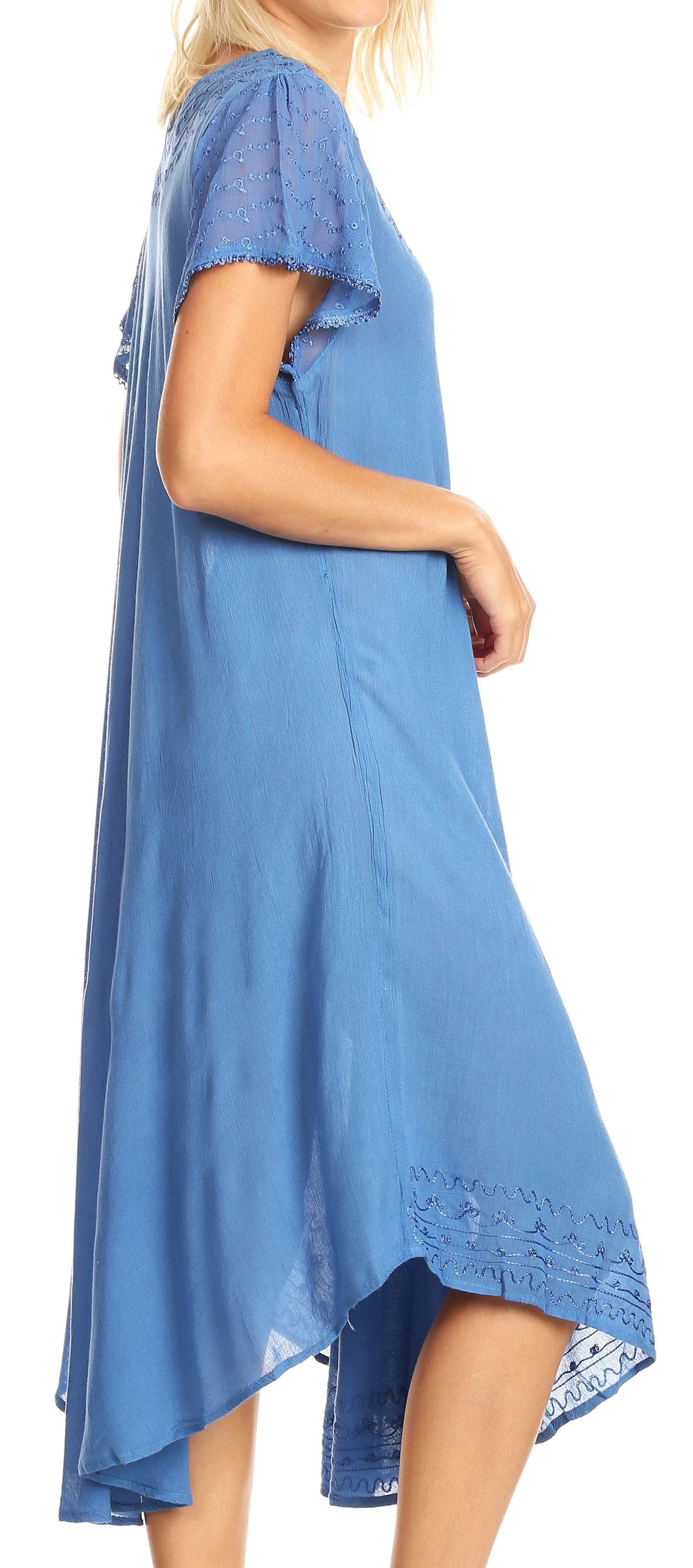 Women’s Relaxed Embroidered Caftan Dress