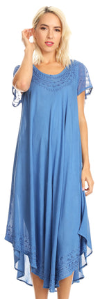 Women’s Relaxed Embroidered Caftan Dress
