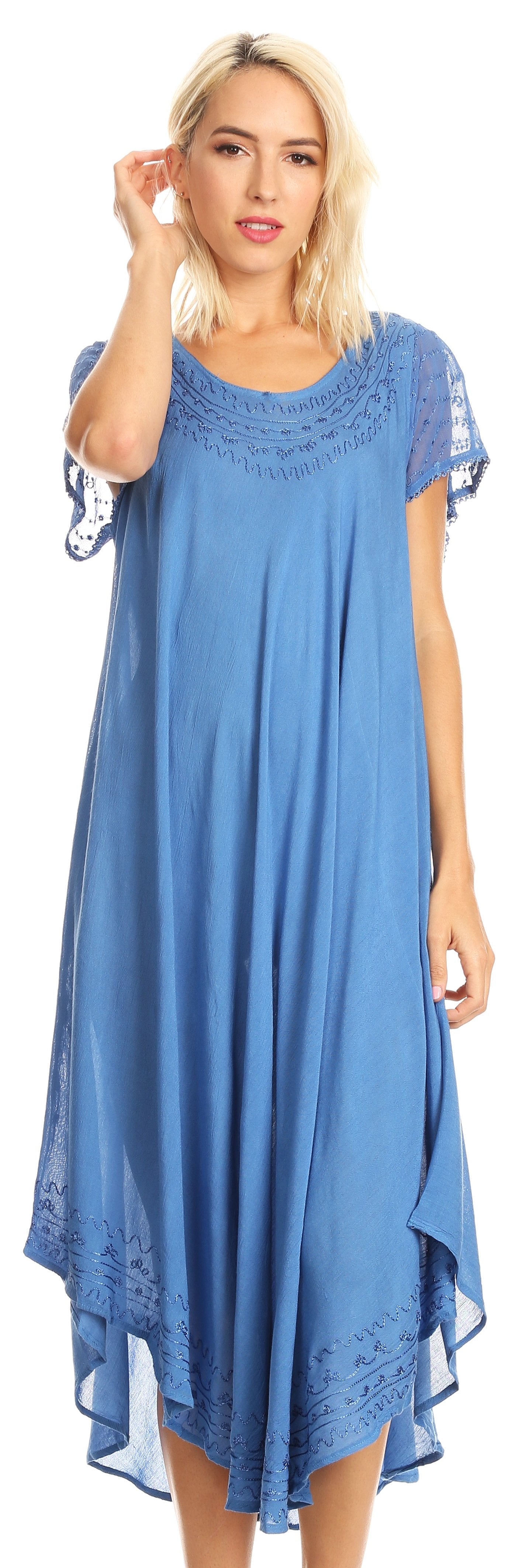 Women’s Relaxed Embroidered Caftan Dress