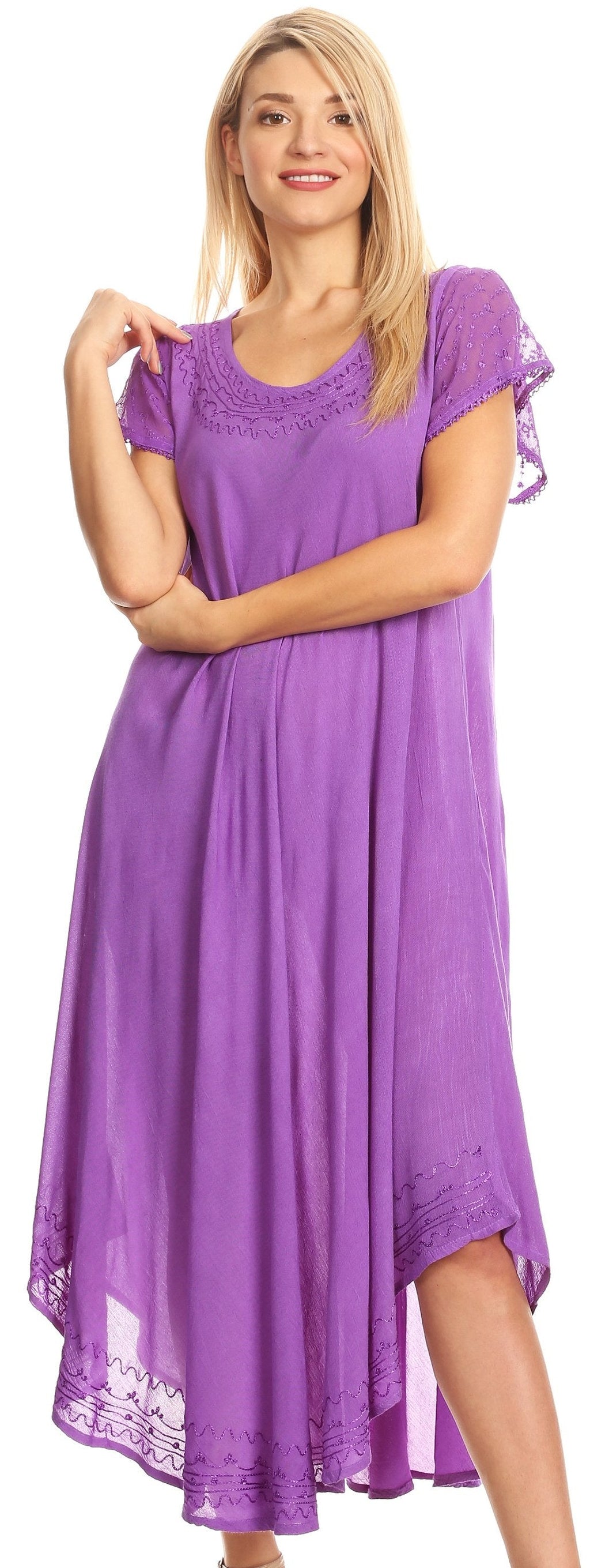 Women’s Relaxed Embroidered Caftan Dress
