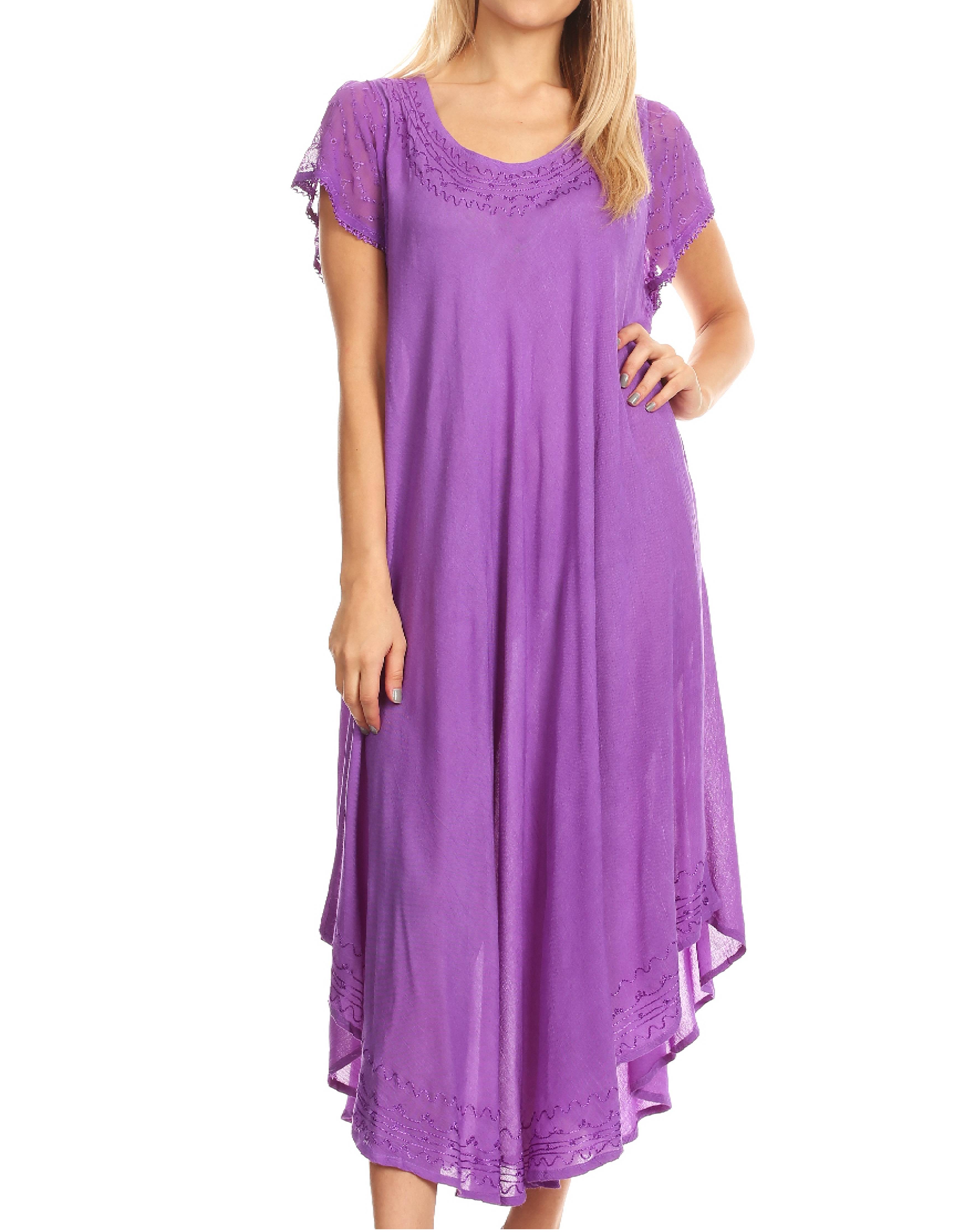 Women’s Relaxed Embroidered Caftan Dress