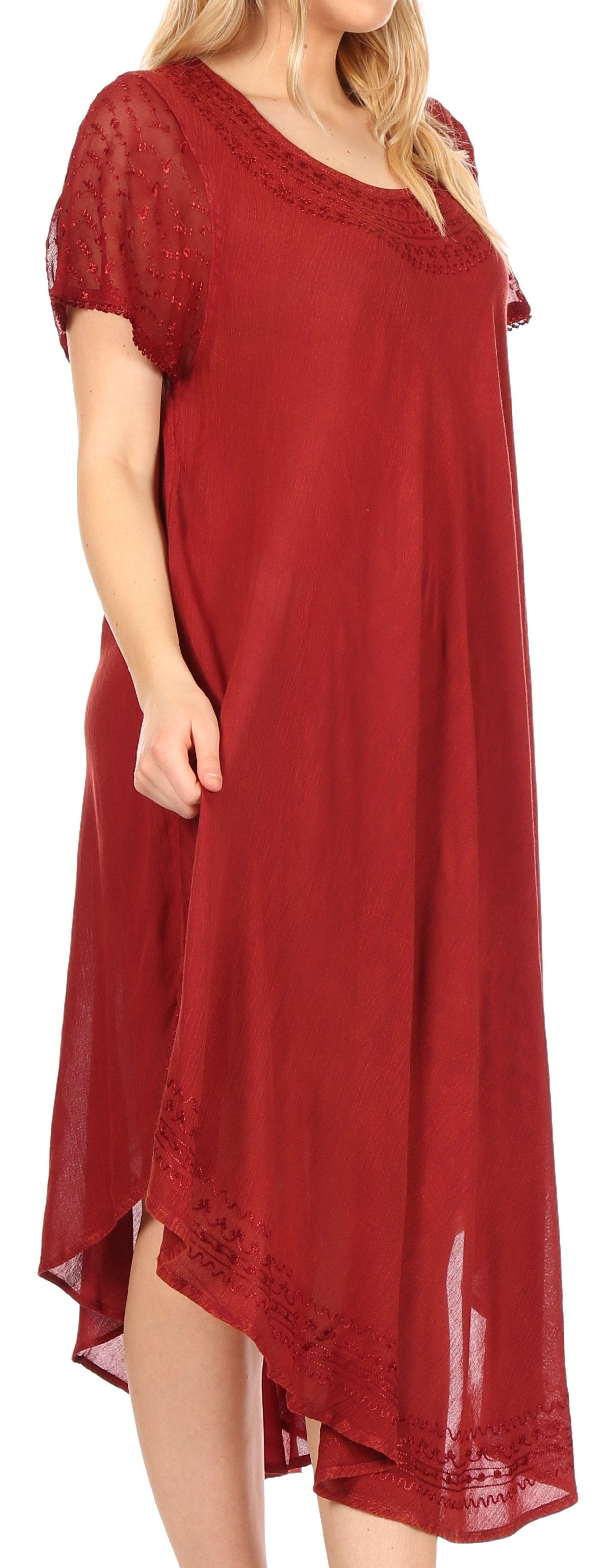 Women’s Relaxed Embroidered Caftan Dress