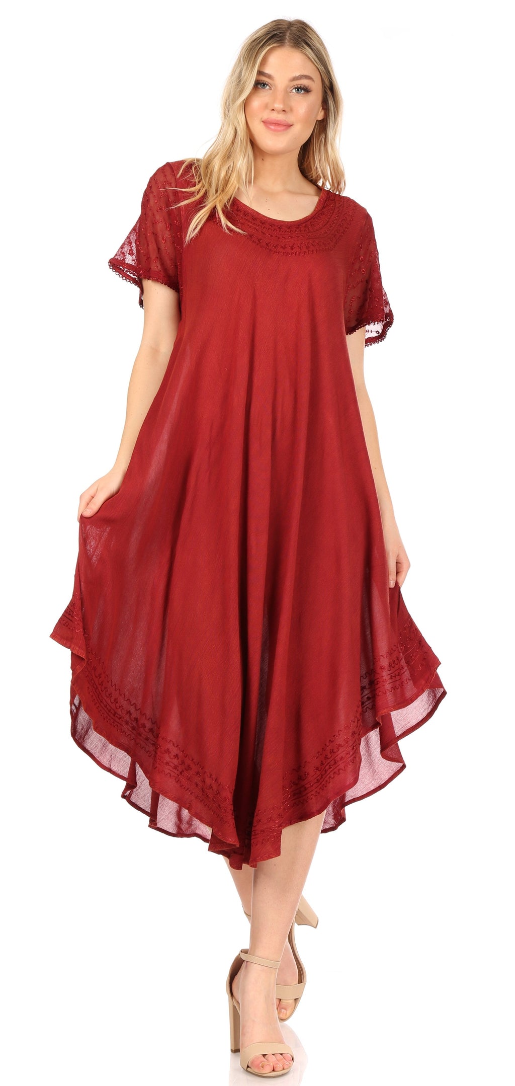 Women’s Relaxed Embroidered Caftan Dress