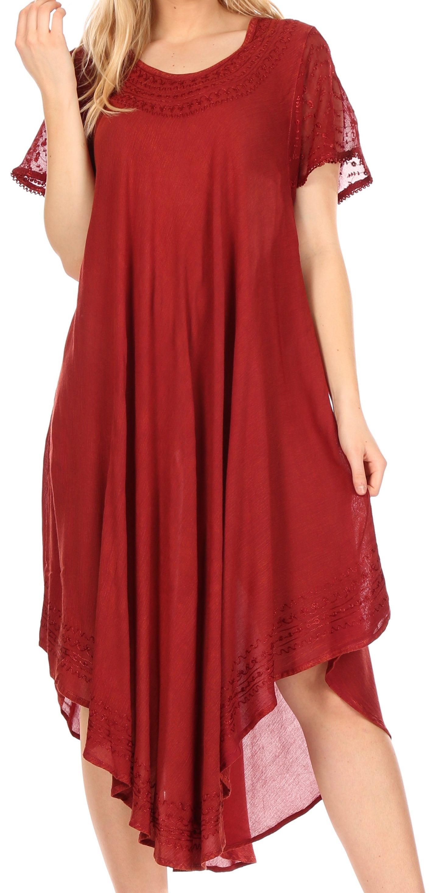 Women’s Relaxed Embroidered Caftan Dress