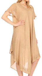 Women’s Relaxed Embroidered Caftan Dress