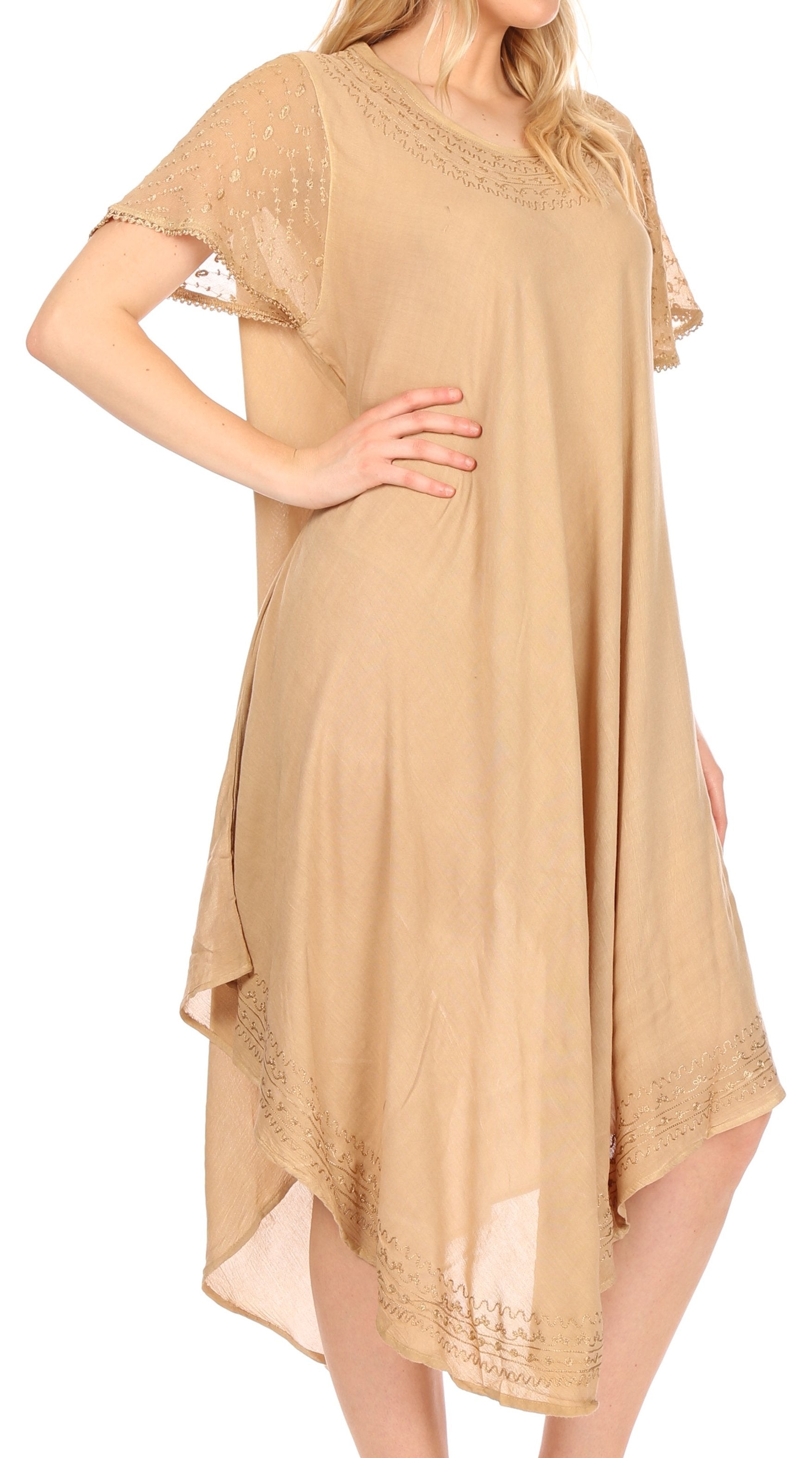 Women’s Relaxed Embroidered Caftan Dress