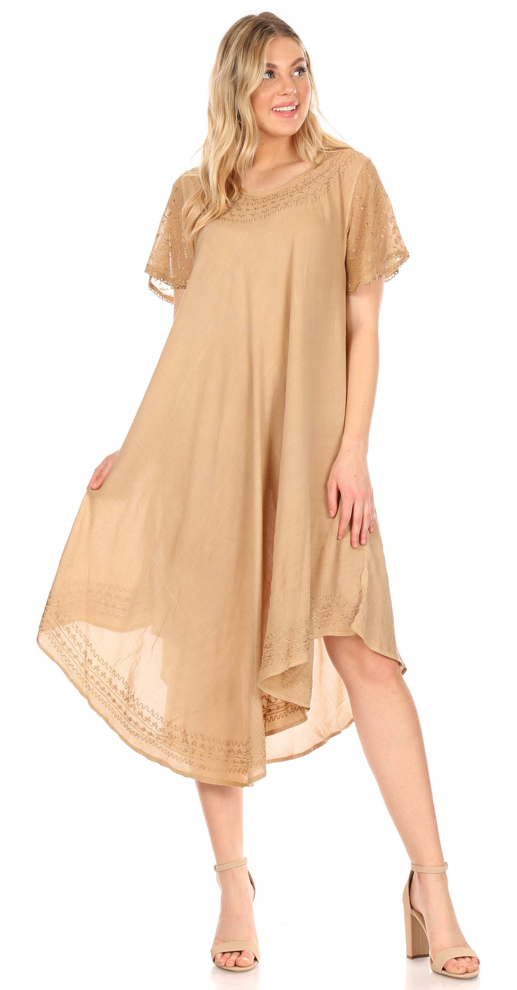 Women’s Relaxed Embroidered Caftan Dress