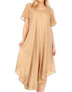 Women’s Relaxed Embroidered Caftan Dress