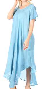 Women’s Relaxed Embroidered Caftan Dress