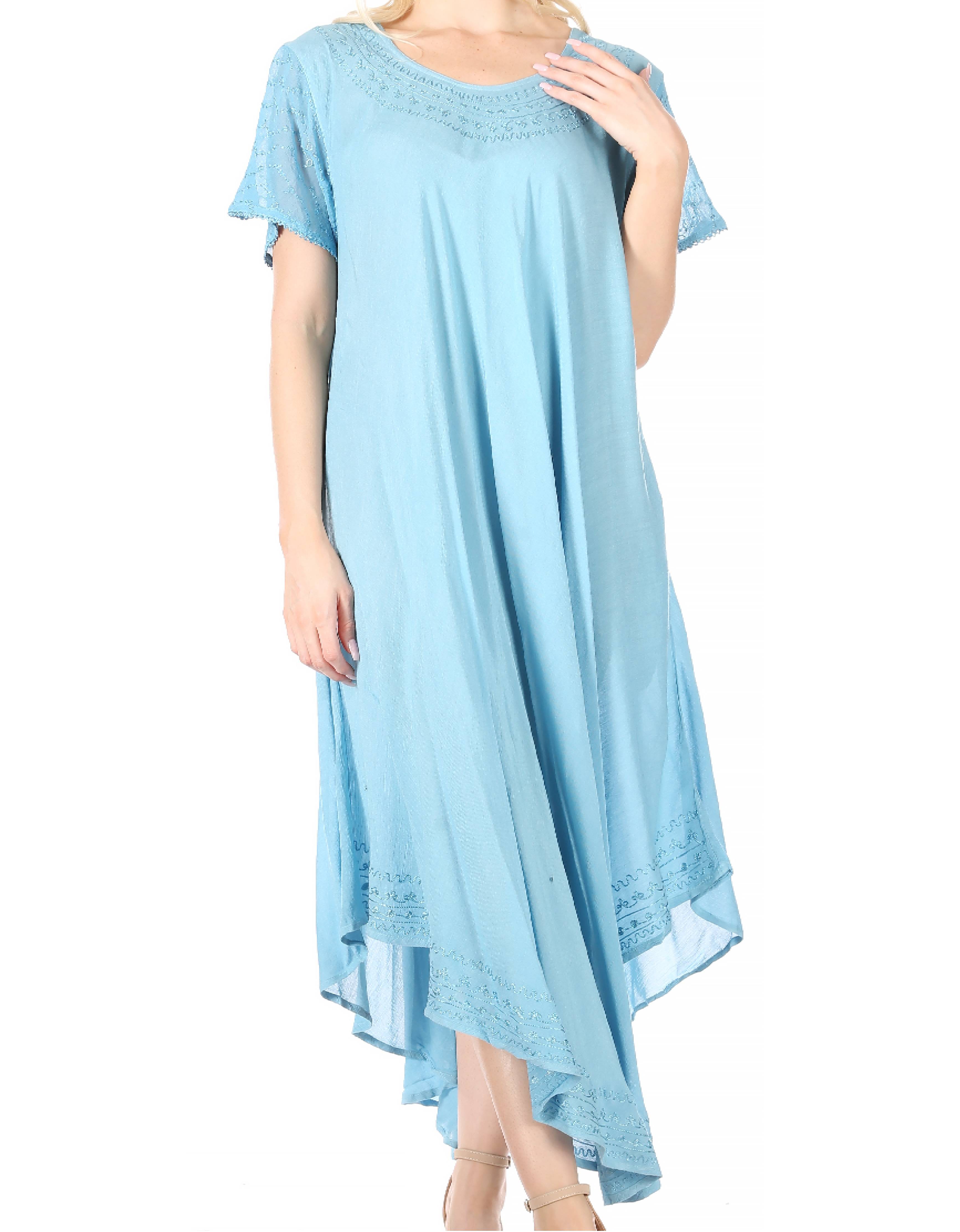 Women’s Relaxed Embroidered Caftan Dress