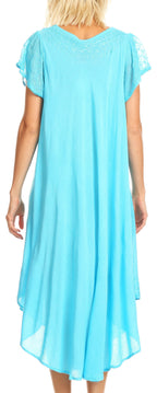 Women’s Relaxed Embroidered Caftan Dress