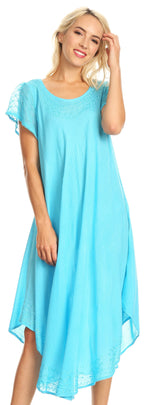 Women’s Relaxed Embroidered Caftan Dress
