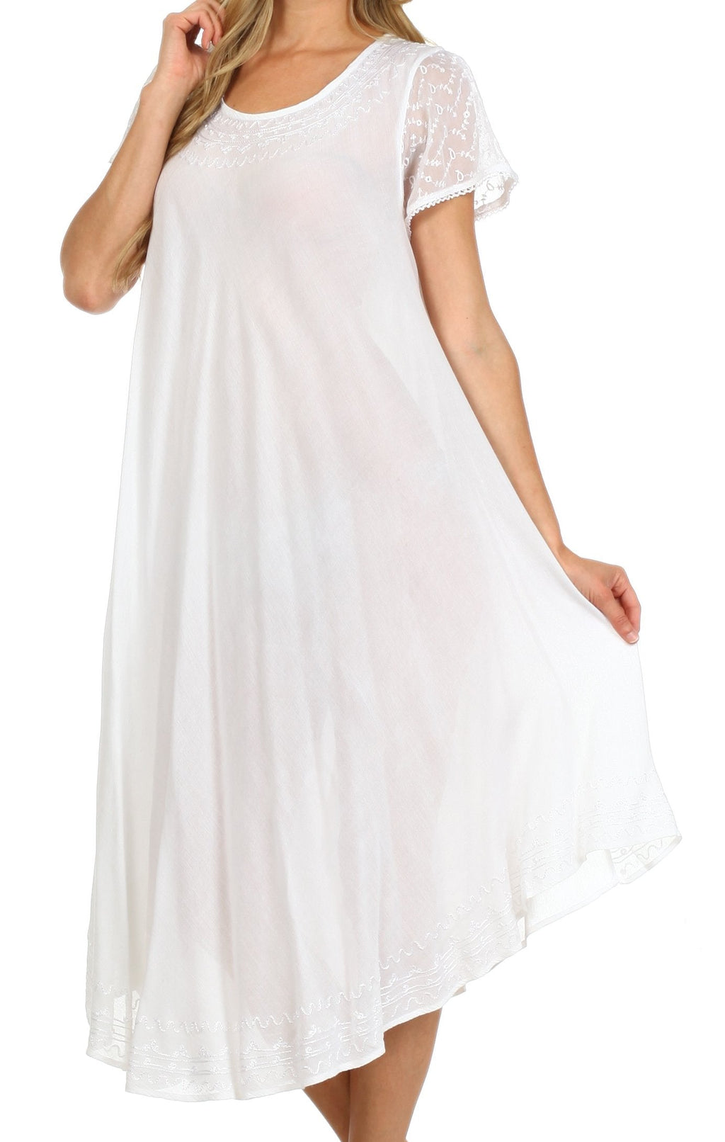 Women’s Relaxed Embroidered Caftan Dress