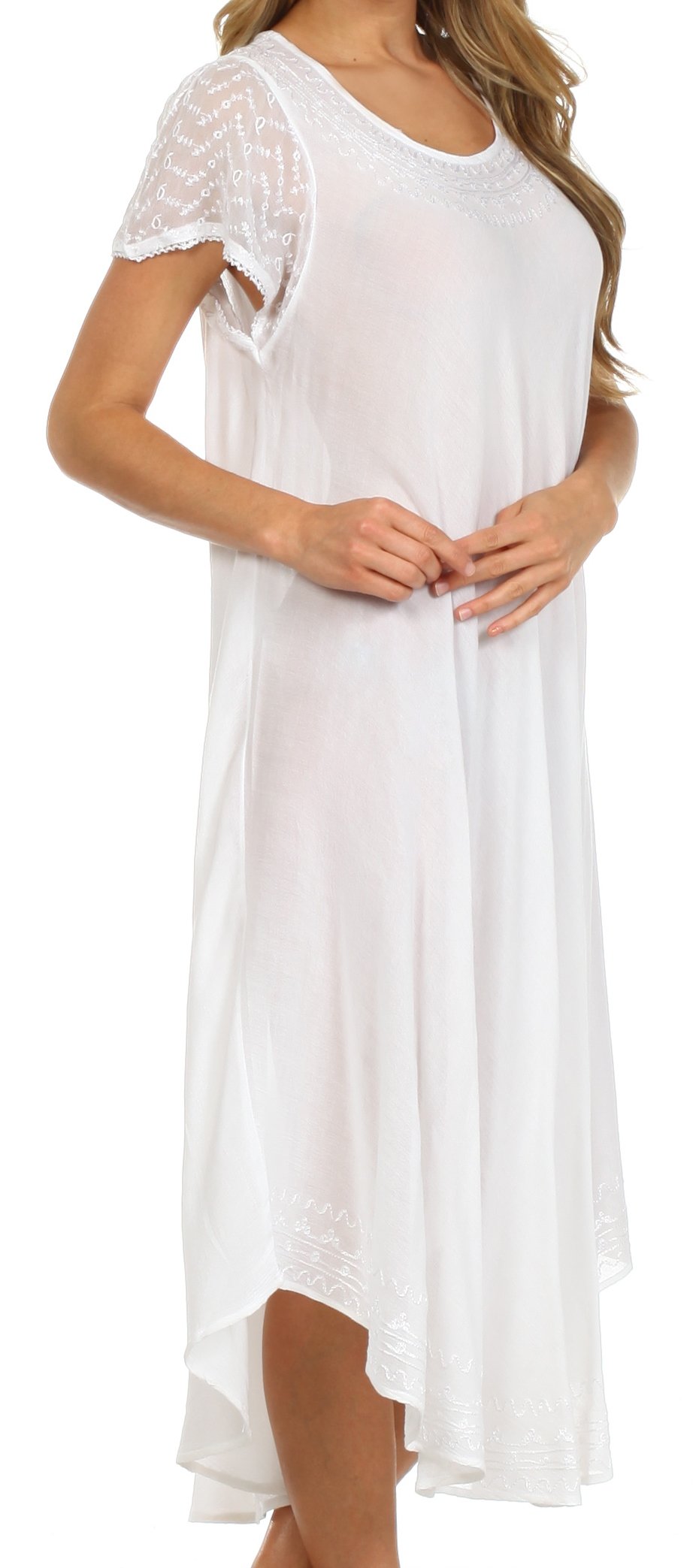 Women’s Relaxed Embroidered Caftan Dress
