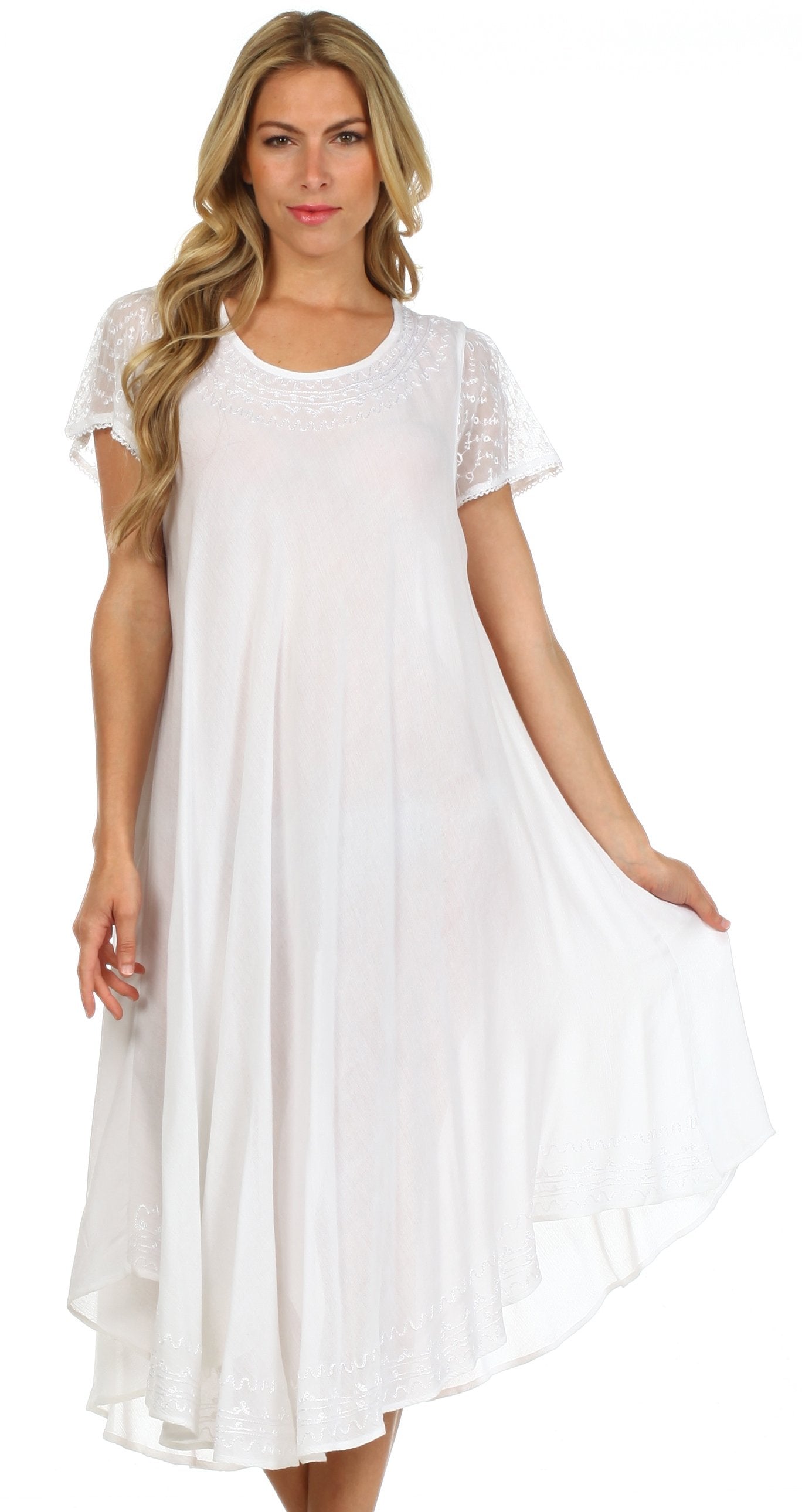 Women’s Relaxed Embroidered Caftan Dress