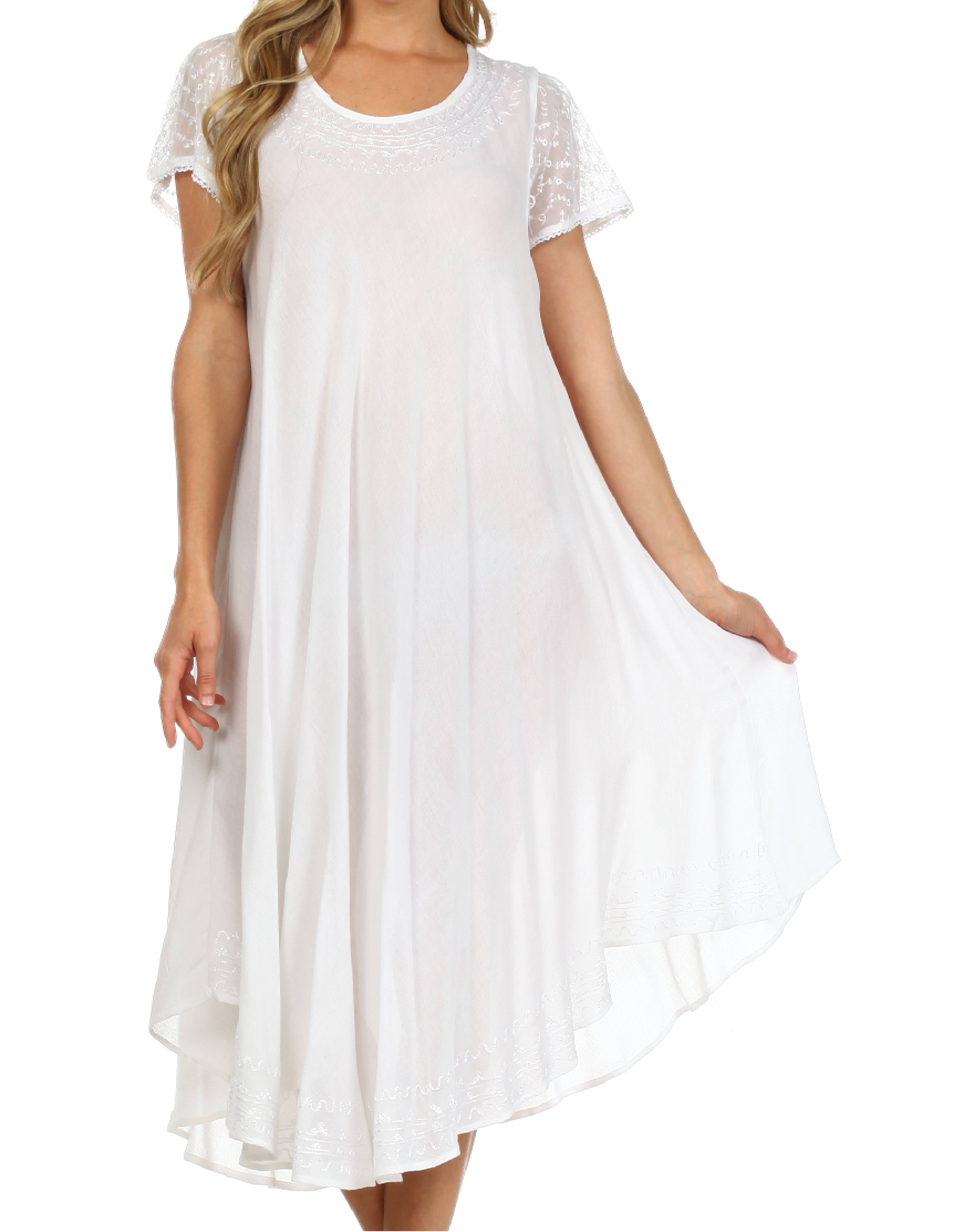 Women’s Relaxed Embroidered Caftan Dress