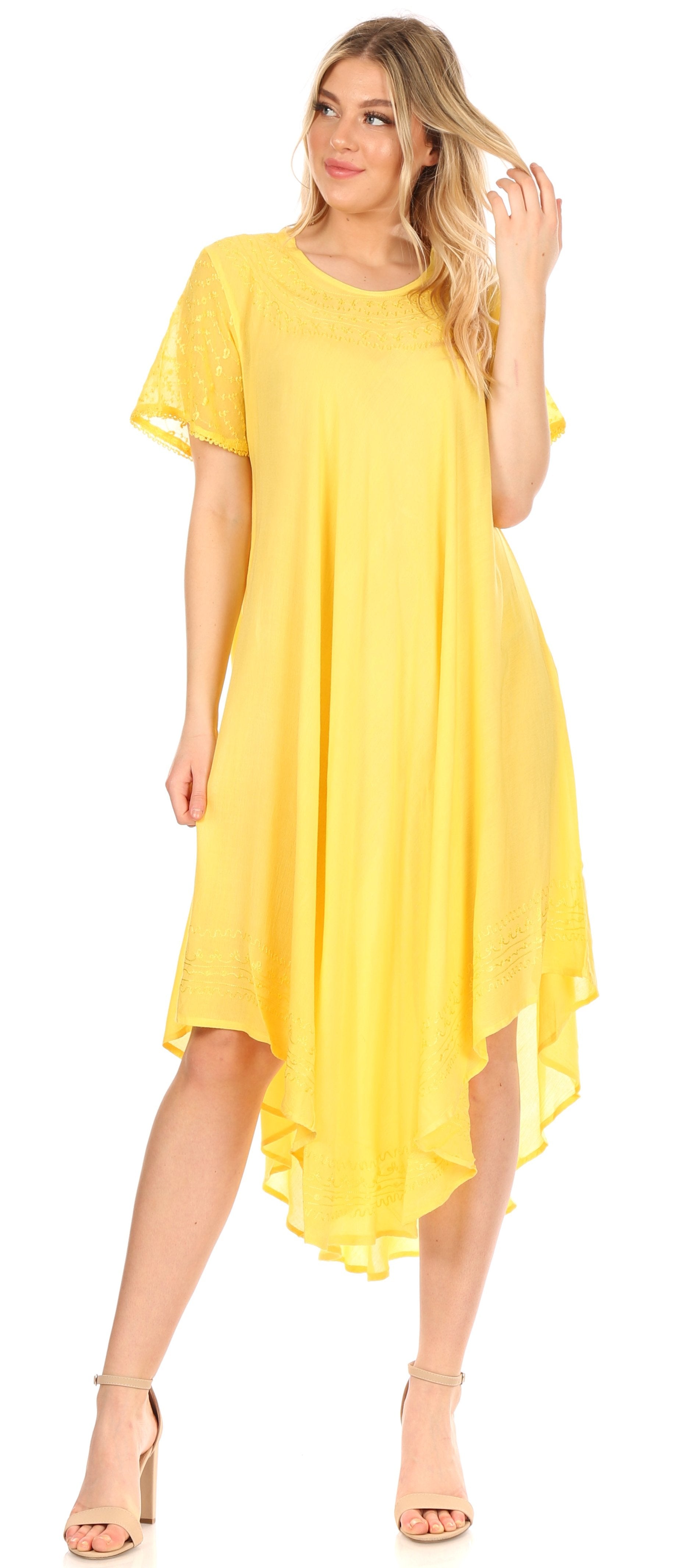 Women’s Relaxed Embroidered Caftan Dress