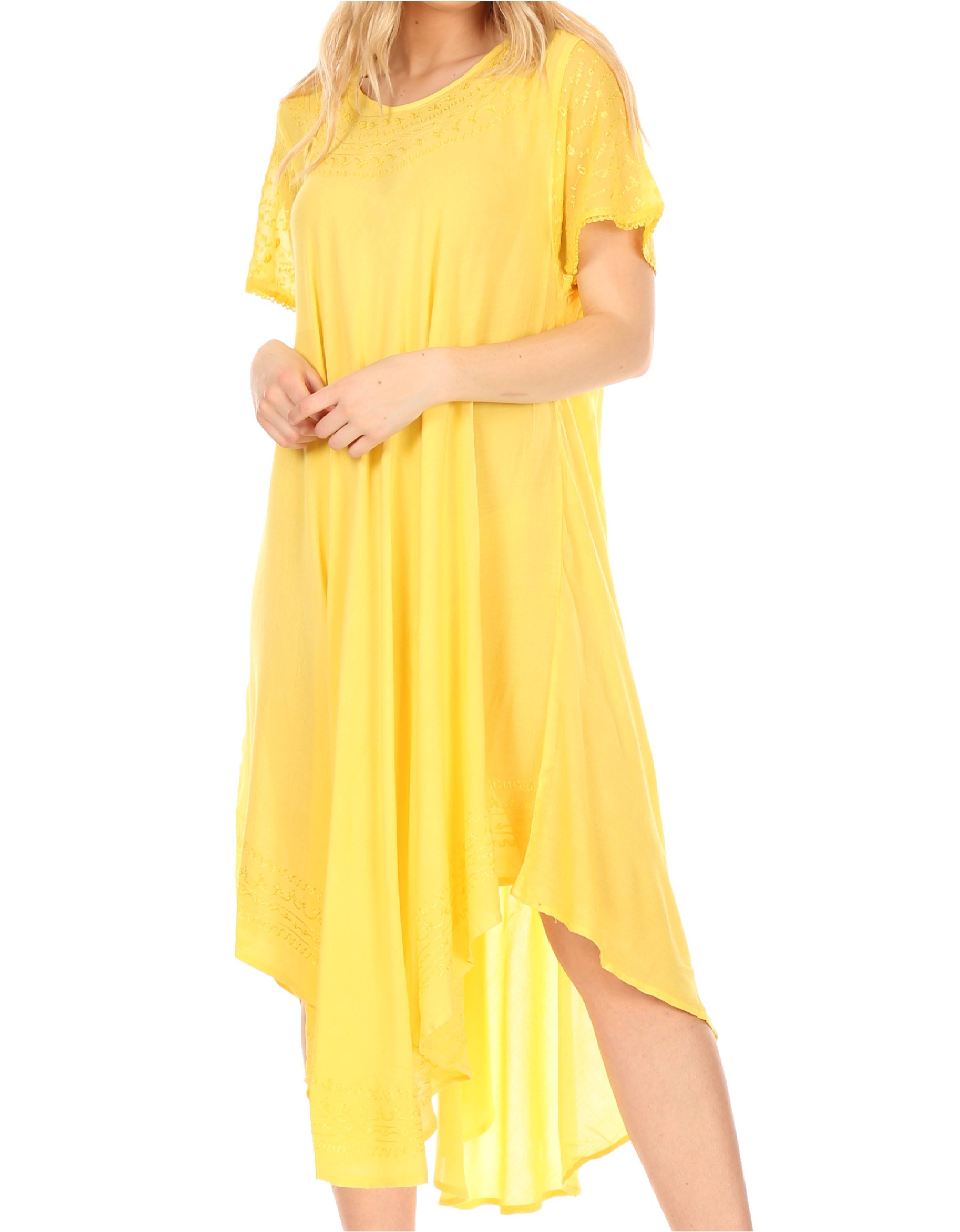 Women’s Relaxed Embroidered Caftan Dress