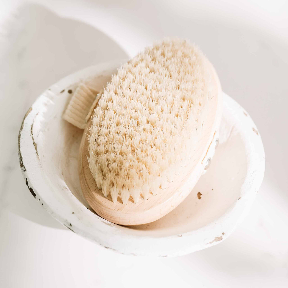 Dry Body Brush – Natural Bristle Exfoliating Brush
