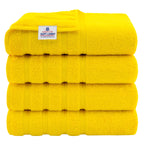 4-Piece Turkish Cotton Bath Towel Set – American Soft Linen (Yellow)