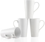 4-Piece Ceramic 16 oz Coffee Mug Set – Buyajuju (White)