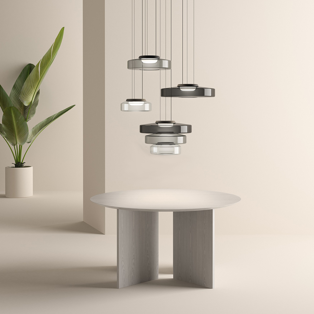 Bauhaus Layered Glass Pendant Light – Modern Ceiling Fixture