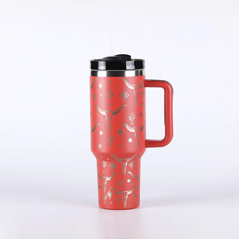 Stainless Steel Straw Tumbler