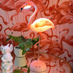 Flamingo Touch LED Desk Lamp with Phone Holder – Pink