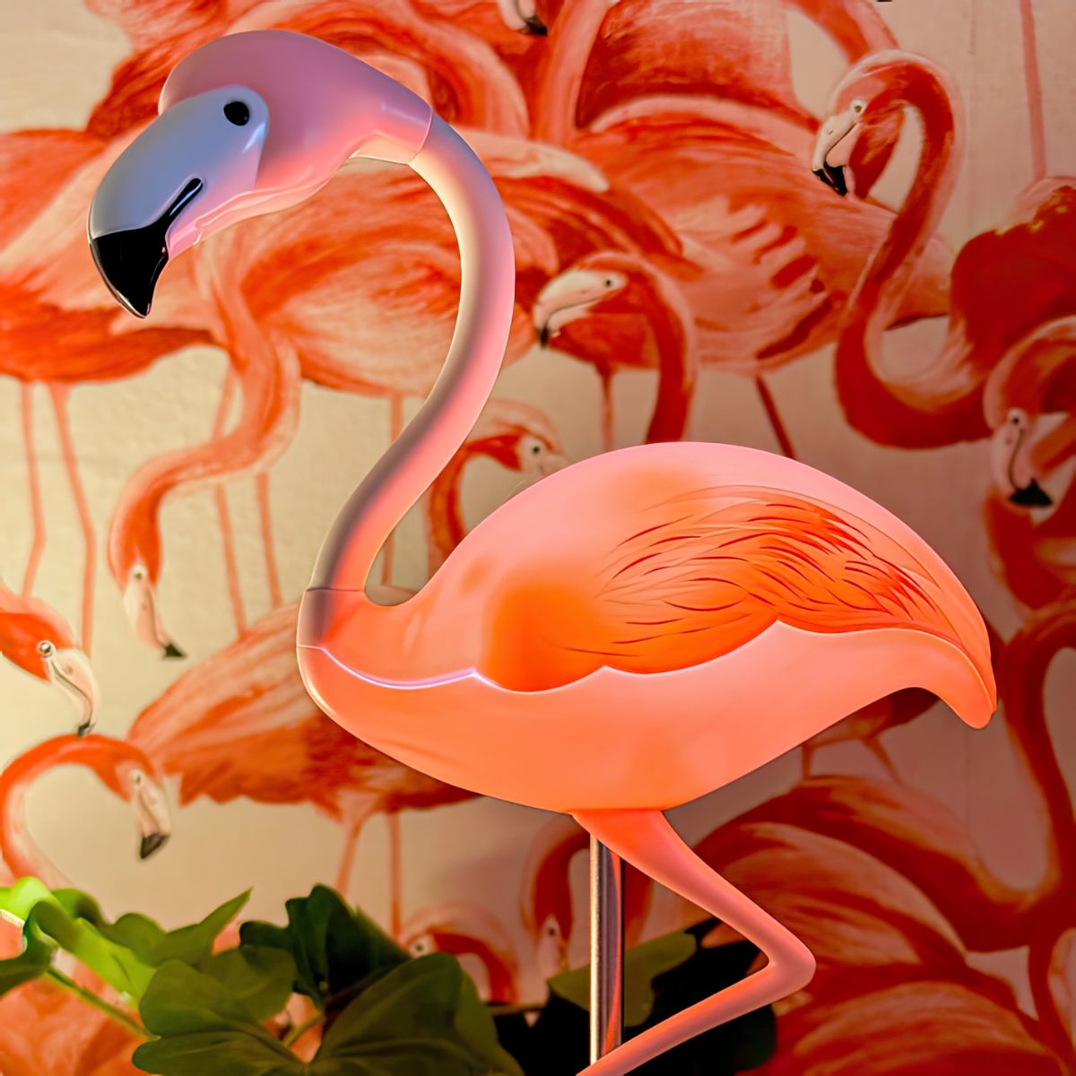 Flamingo Touch LED Desk Lamp with Phone Holder – Pink