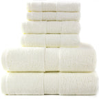 6-Piece Cotton Absorbent Bath Towel Set