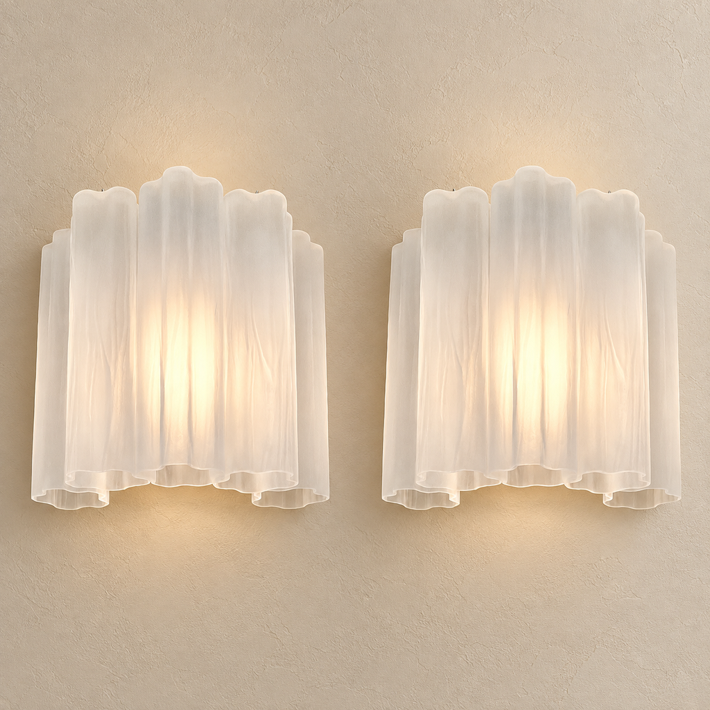 Murano Glass Tube Wall Sconce – Handcrafted Decorative Glass