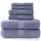 6-Piece Cotton Absorbent Bath Towel Set