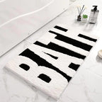 Soft Microfiber Non-Slip Bath Mat (20.2 × 32.2 in)Fluffy Absorbent