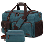 Travel Weekender Duffle Bag with Shoe Compartment – Shenhu (Dark Green)