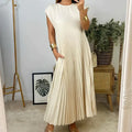 Relaxed Apricot A-Line Dress