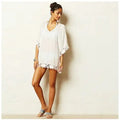 Mid-Summer Night White Crochet Lace Tunic