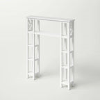 Over-the-Toilet Bathroom Shelving Unit – 9 Shelves, White