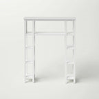 Over-the-Toilet Bathroom Shelving Unit – 9 Shelves, White