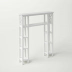 Over-the-Toilet Bathroom Shelving Unit – 9 Shelves, White