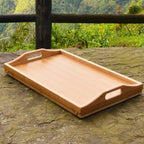 Bamboo Serving Tray with Handles – Heitcup