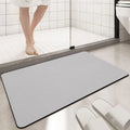 Diatomaceous Earth Non-Slip Bath Mat – 15.7 × 23.6 (Gray)